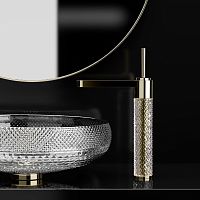 Washbasin single-handle mixer tap CWTcountertopbrasscrystal