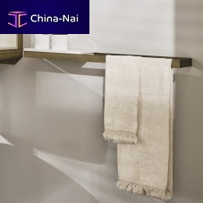 1-bar towel rack ACB72 - ACM30 - BRONZO SPAZZOLATO/BIANCOwall-mountedmetal