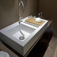 Double kitchen sink 5051AFwithout drainboardceramiccountertop