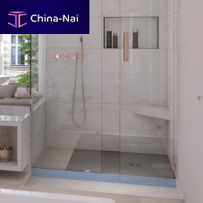 Square shower base FUNDO INTEGROabove floortileableflush