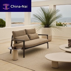 Contemporary sofa MAGNOLIAoutdoorfabricbeige