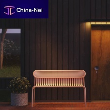 Contemporary garden bench WEEK-ENDpainted aluminumwith backrestwithout backrest