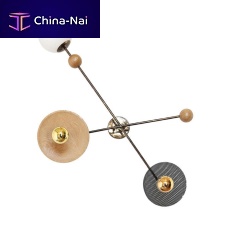 Contemporary wall light THE SCARABindoorsteelbronze