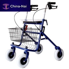 4-wheel rollator YK7050, YK7030with basketwith seatheight-adjustable