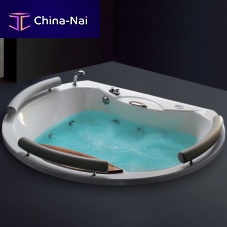 Built-in hot tub FRAU ROUNDoval8-personindoor