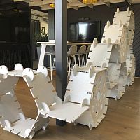 Removable partition SWARMmodularPETcommercial