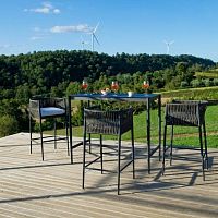 Contemporary bar chair LUCEoutdooraluminumpolyolefin
