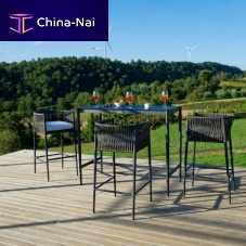 Contemporary bar chair LUCEoutdooraluminumpolyolefin