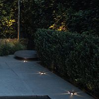 Stainless steel spotlight STARrecessed wallrecessed floorLED