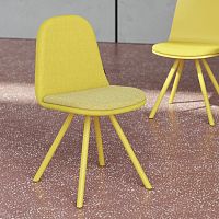 Contemporary chair GALET indoorfabricmetal base