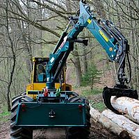 Forestry skidder HSM 904with grab