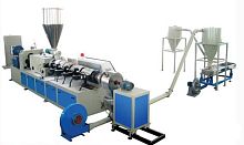 Plastic pellet manufacturing granulator drytwin-screwair-cooled