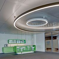 Hanging light fixture GLORIOUS SLIMLEDring-shapedgeometric