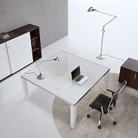 Contemporary boardroom table ODEONwoodenrectangularwith integrated electrical outlet