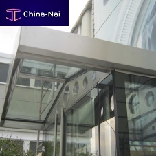 Entrance canopy GLASSMURAaluminumglassflat