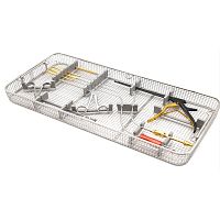 Stainless steel instrument tray