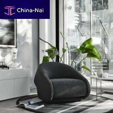 Contemporary armchair UP-LIFTfabricbedgray