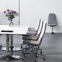 Contemporary chair BELLAindoorfabricmetal base