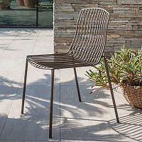 Contemporary chair ARIELgardenmetalmetal base