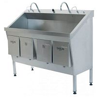 2-station surgical sink MD 4010stainless steelknee-operated