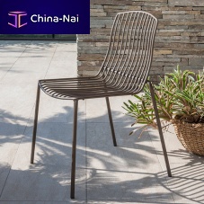 Contemporary chair ARIELgardenmetalmetal base