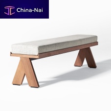Contemporary garden bench JOI OPEN AIR irokofabricwithout backrest