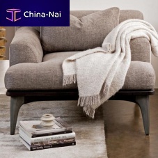 Industrial design armchair SALK leatherfabricconcrete