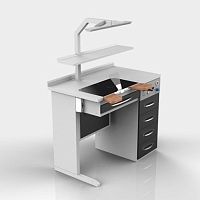 Dental laboratory workstation with light GPW 01