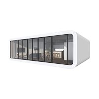 Prefab micro-house WHITEmodularcontemporarywooden