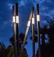 Garden bollard light LUCCIOLAcontemporaryaluminumpolycarbonate