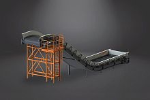 Belt conveyor chaininclinedhorizontal