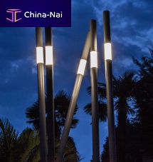 Garden bollard light LUCCIOLAcontemporaryaluminumpolycarbonate
