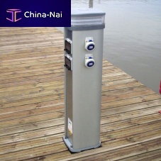 Electrical distribution pedestal Pump Out Stationswater supplyfor docksaluminum
