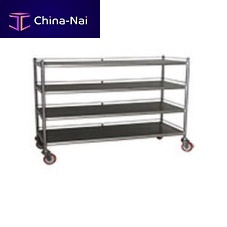Transport trolley stainless steelshelffor cheese