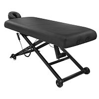 Electric massage table SIENAon casterswith headrestwith adjustable height backrest