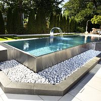 Overflow swimming pool 10,00 x 3,00 mindooroutdoorindoor