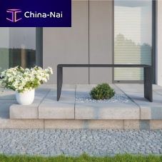 Contemporary public bench REGULAR SLIM concretehandmade