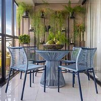 Contemporary chair Baligardenpatioaluminum