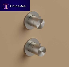 Double-handle shower mixer tap AF009built-inthermostaticstainless steel