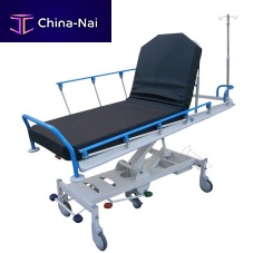 Emergency stretcher trolley 42728hydraulicheight-adjustablewith adjustable backrest