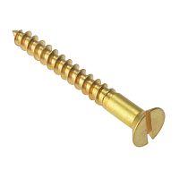 Brass screw fasteningcountersunk headslotted