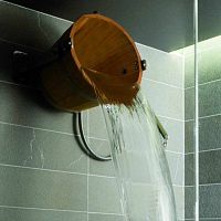 Wooden shower bucket