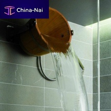 Wooden shower bucket