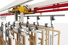 Chain conveyor monorailoverheadloading