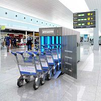 Airport trolley disinfection system UVC