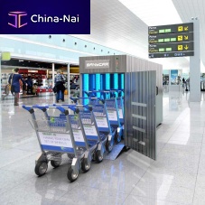 Airport trolley disinfection system UVC