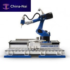Robotic cutting cell CYBERSTONEmachiningpolishingfor granite slabs