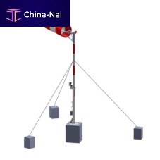 Airport wind cone WDI for helideckswith mastinternally illuminated