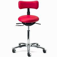 Dental stool OMS1 with adjustable backreston casters