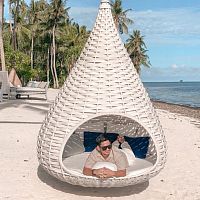 Round garden bed NESTRESThangingdoublecontemporary